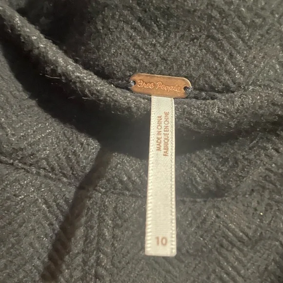 Free People Black Textured Skirt - Picture 3 of 3